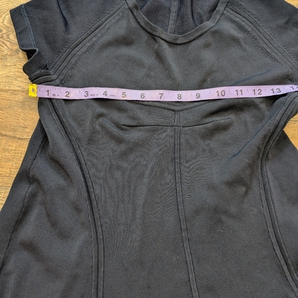 A.L.C. Navy Shelby Seamed Raglan Fit Flare Dress Womens Size Medium - Picture 7 of 10